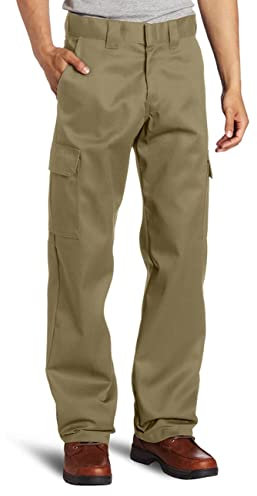 Dickies Relaxed Straight-fit Cargo Work Pant-P Pantalon d'utilité Professionnelle, Sable du désert V1, 40W / 34L Homme