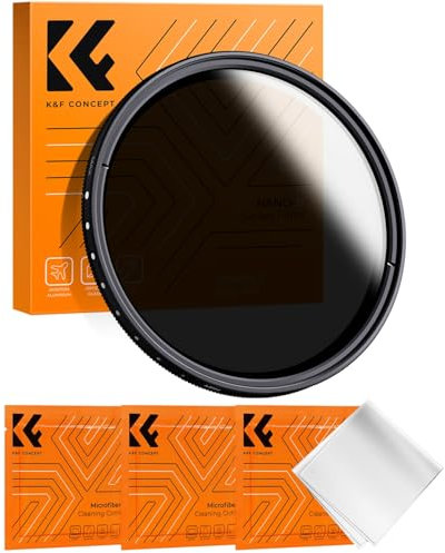 K&F Concept Nano B-Serie 58mm ND Filter Variabler ND2-ND400 (1-9 Stop) Graufilter