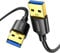 UGREEN USB Kabel 3.0 Super Speed Kabel A Stecker auf A Stecker USB Verbindungskabel kompatibel mit Drucker, Modems, Festplatten, Kameras usw. (1m)