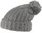 Alsino Bommelmütze Beanie Pudelmütze Winter Strickmütze Damen Herren, Variante wählen:SM-141 grau