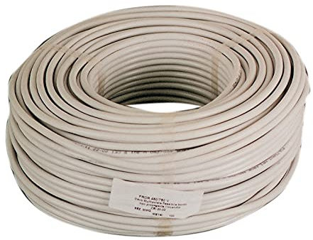 CAVO ELETTRICO BIPOLARE TRIPOLARE QUADRIPOLARE PENTAGOLARE FLOR VINILGOMMA 100MT-BIANCO VINILGOMMA-3X2.5