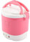 1L Mini Reiskocher Dampfer, 170W elektrischer Dampfgarer Lunchbox Tragbarer multifunktionaler Dampfkocher für das Kochen von Reis, Brei, nahrhafte Eier, warme Geschirr Schule im Freien(Rosa)