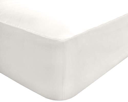 Sleepdown Extra Deep Fitted Sheet Poly Cotton, White, Super King