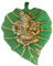 Trendy Crafts Metall Lord Ganesha auf Blatt, wandbehang Artikel für Wand-dekor, Raum-dekor, gut für Warming, hochzeitsgeschenke