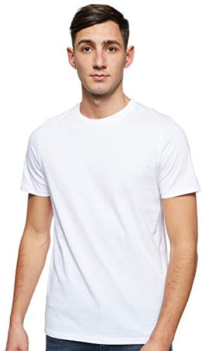 JACK & JONES Jjeorganic Basic Tee Ss O-neck Noos Homme T-Shirt, Blanc, L