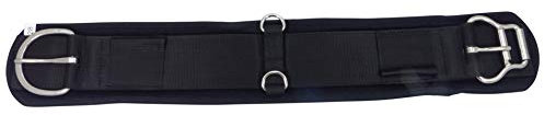 Thor Equine Western Sattelgurt Neopren – Schwarz 28 inch, atmungsaktiv, 12 cm, Edelstahl, Schnellgurtung