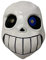 LePyCos Sans Undertale Maske mit blauem Auge Latex Cosplay Kostüm Halloween Spiel Requisite