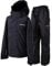 Acme Projects Regenanzug (Jacke + Hose), 100% wasserdicht, atmungsaktiv, Klebebandnaht, 10000 mm / 3000 g, YKK-Reißverschluss (Frauen, 44, Schwarz)