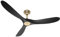 CasaFan ECO GENUINO 152 MG-MS Deckenventilator (Ø x H) 1520mm x 285mm Flügelfarbe: Schwarz (matt)