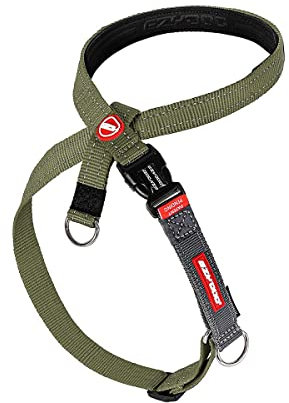 EzyDog Anti Zieh Geschirr Hund - Crosscheck Hundegeschirr für Kleine, Mittelgroße und Große Hunde, Hundetraining Zubehör, Reflektierendes, Größenverstellbar (XS, Grün)