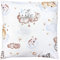 TupTam Kissenbezug Gemustert Bunte Kissenhüllen Dekokissen für Baby und Kinderzimmer, Farbe: Tiere auf Wolken, Größe: 50 x 50 cm