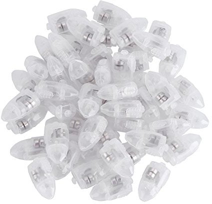 Mini LED Lights for Crafts Tiny Small Battery Operated Waterproof Outdoor LED Lights for Paper Lantern Ballon Wedding Party Decor Small Switch Control The on Off 50pcs(Yellow Light)