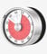 Küchentimer, 60-minütiger visueller analoger Timer, Mechanische Erinnerung Zeitmanagement-Tool für Kinder und Erwachsene, Restzeitanzeige, akustischer Alarm