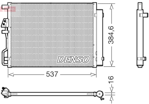 DENSO DCN41021 KONDENSATOR KLIMAKÜHLER KLIMAKONDENSATOR mit Trockner