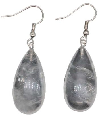 Damen Hängende Ohrringe, Boho Ohrringe Mit Bergkristall Anhänger Ohrring Mode Chakra Reiki Energie Wassertropfen Ohrringe Für Damen Mädchen Edelsteinschmuck