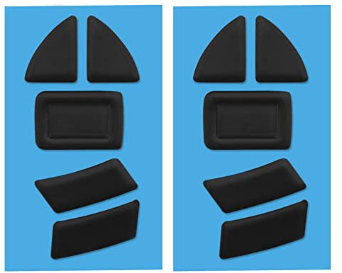 ECSiNG 2 Set Mouse Skates Feet Replacement Compatible with Razer Viper Ulti-mate Wireless Mouse PTFE Mouse Feet Skates Pads 0.7mm/0.03inch Black