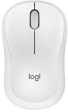Logitech M240 Silent Bluetooth Mouse, Wireless, Compact, Portable, Smooth Tracking, 18-Month Battery, for Windows, macOS, ChromeOS, Compatible with PC, Mac, Laptop, Tablets - Off White | Bluetooth connectivity, no USB receiver, quiet clicks, 3 non-customizable buttons, 18-month battery life, PC Mac compatible