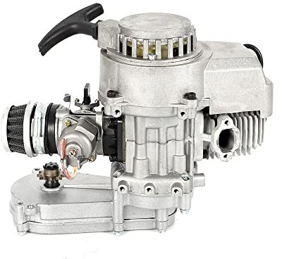 Motors Dirtbike Motor 49Cc 2 Takt 3.5Ps Pocket Bike Mini Atv Quad Mit Getriebe Vergaser,Mini-Bikes,FüR Mini-Dirt-Bikes, Atvs Oder Rollern
