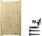 Premier URBAN Range Pedestrian No Trellis Trellis Top Gate Smooth Wooden Tongue & Groove Pathway Height: 5ft (150cm) x Width: 3ft (90cm) No Hinge Pack Selected