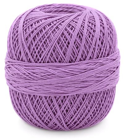 Häkelgarn 10 von Gründl, Filethäkelgarn,Stärke 10, 50 g / 280 m,100% Baumwolle, NS 1,25-1,5 (13 flieder)
