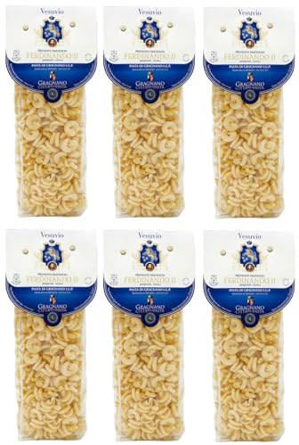 Rummo 6er-Pack Pastificio Ferdinando II Vesuvio Pasta di Gragnano I.G.P.,Nudeln aus Hartweizengrieß 500g