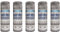 HitlineUK 5 x Direct to Metal Grey Metal Spray Paint - 400ml - For Metal, Wood, Furniture, Rust - 3 in 1 Primer, Undercoat & Topcoat - Outdoor & Indoor Surfaces
