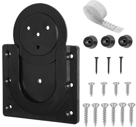 Kinberry Dartboard Bracket, Dart Board Wall Brackets Kit Adjustable Professional Dartboard Wall Mount Bracket, Dart Board Stand Hanging Kit with Oche Tape Measure for Targets Most Dart Boards