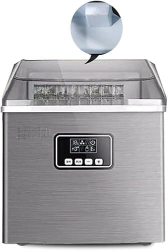 ELzEy Home Bar Ice Maker, Commercial Home Ice Making Machine Stainless Steel