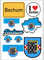Daged Bochum Aufkleber Karte 10 Stück - PKW Auto Motorrad Biker Flagge Fahne Vinyl ST