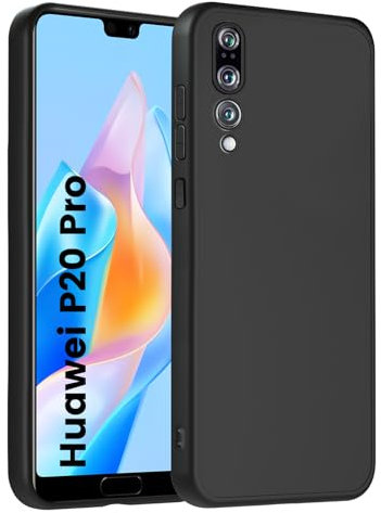 HuwaiH Handyhülle für Huawei p20 pro Hülle, Anti-Schock, Antikratzer, Anti-Rutsch Schutzhülle, Unterstützt kabelloses Laden, Anti-Fingerabdruck Case für p20 pro(Schwarz)