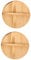Cabilock Pcs Wooden Saucepan Lids Only Gu Pot Lids for Cookware Reusable Bowl Covers