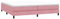 vidaXL Boxspringbett ohne Matratze Rosa 200x220 cm Samt, Bett, Bettgestell, Doppelbett, Schlafzimmermöbel, Bettrahmen, Samtbett, Polsterbett