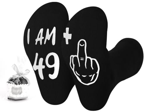 FIDWALL 50 Jährige Geburtstagsgeschenke für Männer Frauen, Lustige Geburtstagssocken, Humorvolle Geschenkidee für Männer und Frauen zum 50. Geburtstag