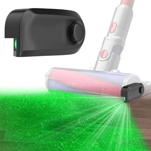 Topyond Vacuum Dust Display Lamp,Universal LED Light Attachment for Vacuum Cleaners, Reveal Invisible Dust Pet Hair, Green Lasers Dust Detection Lamp, Optical Extractor Header