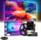 Glowsync HD – Smart LED TV Backlight Strip with Real-Time Screen Sync,LED Strip Lights Sync Color Changing to Game & Music,TV Light Strip with App and Remote Control USB Powered (for 55-65 inch TVs)