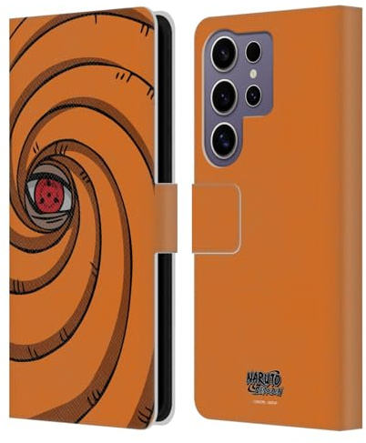 Head Case Designs Offizielle Naruto Shippuden Tobi-Maske Ikonisch Leder-Wallet-Hülle Kompatibel mit Samsung Galaxy S25 Ultra