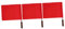 Sosoport 3 Pièces Drapeau Arbitre Acier Inoxydable avec Poignée Éponge Signal Flag pour Compétitions et
