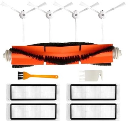 CNMNDE Seitenbürstenfilter, passend for Xiaomi, MI Robot Vacuum 1 2 1S/Rockrobo V1 S5 Max S6 MaxV E25 Main Hauptbürste und Filter