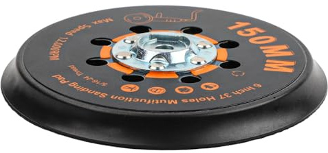 Wodsty Schleifpad für Schwingschleifer, 150 mm, 37 Löcher, für Schwingschleifer, Polier- und Schleifpad, für Maxxt