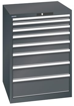 kaiserkraft | ESD-Schubladenschrank | BxTxH 717 x 725 x 1000 mm | 8 Schubladen | 50/75/100/150/200 mm | Traglast 75 kg | anthrazitgrau