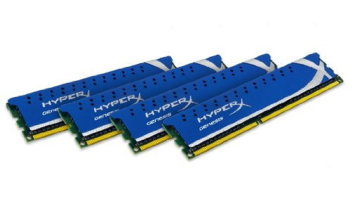 HyperX KHX1600C9D3K4/16GX Genesis 16 GB 1600 MHz DDR3 CL9 DIMM Memory Kit (4 x 4 GB), XMP Ready