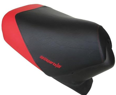 Sitzbezug Fahrer ODF schwarz/rot für Aprilia SR50 (97-05)