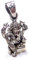 Kettenanhänger, Anhänger Ganesha, aus Sterlingsilber gearbeitet, Glücksbringer Schutzsymbol, Schmuck Unisex