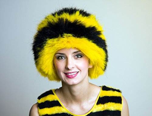 Festartikel Müller Perücke/Mütze Honigbiene für Erwachsene, in der Farbe Schwarz/Gelb, Einheitsgröße, 300.168.00