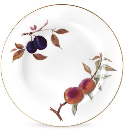 Royal Worcester Evesham Gold Dinner Plates, Set of 4