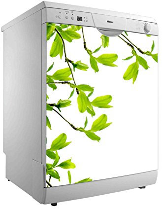 Vinilo para Lavavajillas Rama de almendro | Varias Medidas 65x75cm | Adhesivo Resistente y de Facil Aplicación | Pegatina Adhesiva Decorativa de Diseño Elegante
