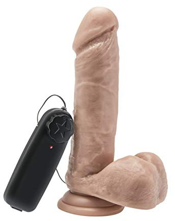 Get Real Dildo 7 Inch w. Balls Vibrator er Pack(x)