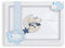 Interbaby - Bettwäsche für Kinderbett, Weiß, Blau