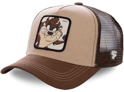 Tracker Kappe Herren Looney Tunes, Cap Herren, Taz, Anti-Schweiss, Kastanie, Einheitsgröße