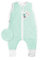 Ehrenkind® Babyschlafsack | Schlafsack mit Füßen 2.5 TOG | Bio-Baumwolle | Ganzjahres Schlafsack Baby Gr. 80 Farbe Mint mit weißen Sternen | Oeko-Tex | Schlafsack winter und Sommer Schlafsack Kinder